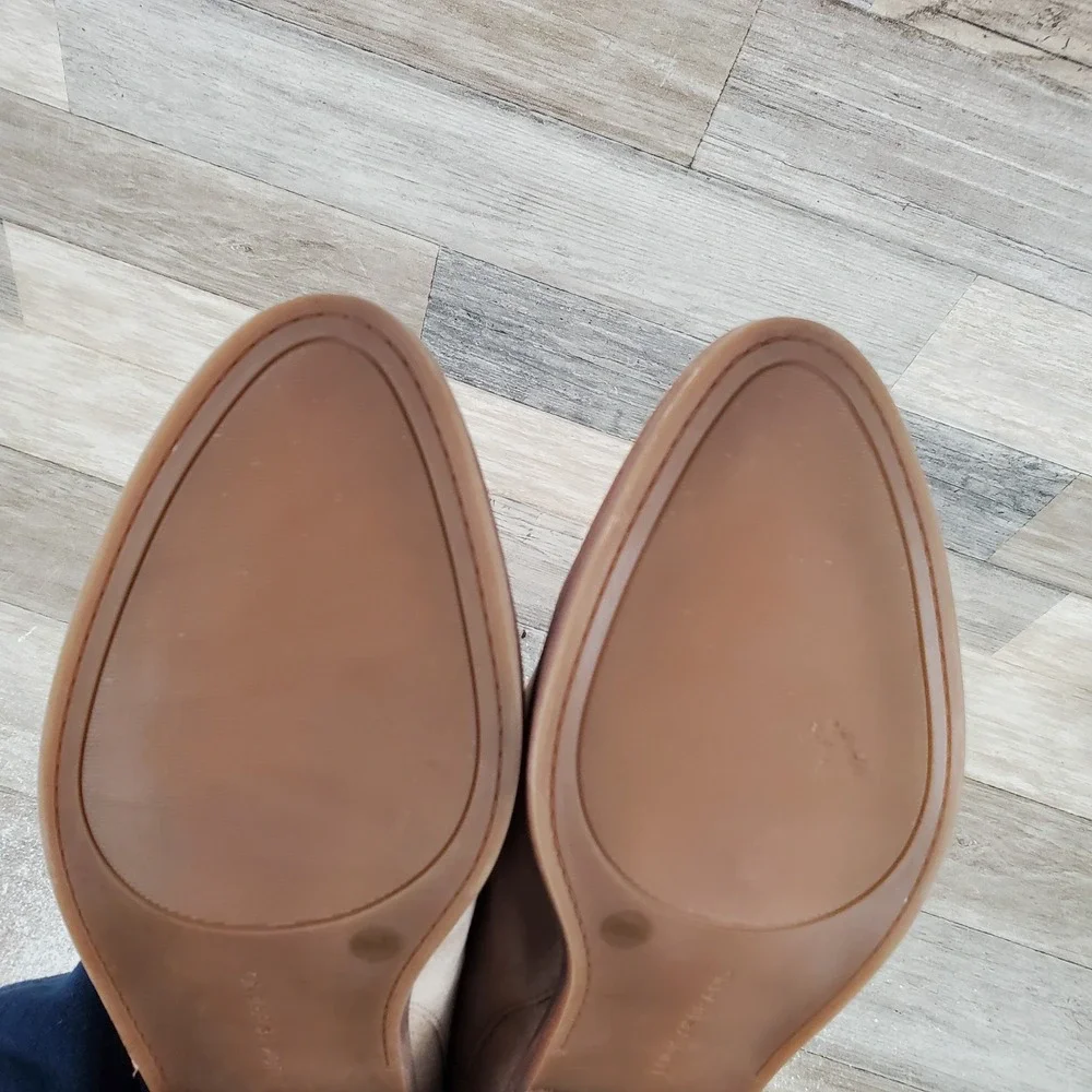 Lucky Brand Fitina Womens Booties Sz 11 M‎ Oiled Suede Back Zip Round Toe Boots